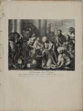 Load image into Gallery viewer, Paolo Veronese, after. Adoration of the Kings. Engraving by Frédéric Horthemels. c.1729/38.