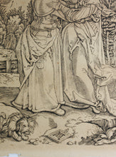 Load image into Gallery viewer, Albrecht Dürer, after. The Visitation. Engraving by Marcantonio Raimondi. Probably late 18th to early 19th century impression.