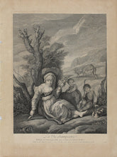 Load image into Gallery viewer, Domenico Fetti, after. Pastoral scene. Engraving by Gérard Jean Baptiste Scotin I. 1742.