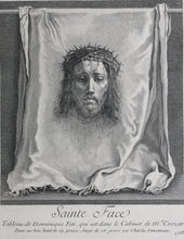 Load image into Gallery viewer, Domenico Fetti, after. Holy Face. Engraving by Charles Simonneau. 1742.