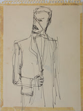 Load image into Gallery viewer, Bill Hendrix. Two Studies of Figures in Motion. Drawings. Circa 1970s–1990s.