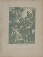 Load image into Gallery viewer, Luigi Garzi, after. St Philippe de Néry. Engraving by Anne Claude de Caylus. 1742.