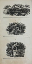 Load image into Gallery viewer, Thomas Bewick. Engravings on Wood. Three Vignettes. Wood Engraving. Artist's Proof. Late XVIII – early XIX C.