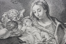Load image into Gallery viewer, Carlo Maratti, after. The adoration of the shepherds. Engraving by Jean de Poilly. 1742.