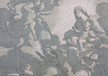 Load image into Gallery viewer, Luigi Garzi, after. St Philippe de Néry. Engraving by Anne Claude de Caylus. 1742.