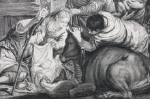 Load image into Gallery viewer, Paolo Veronese, after. Adoration of the shepherds. Engraving by Louis Jacob. 1742.