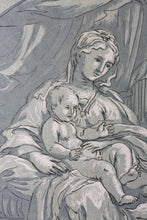 Load image into Gallery viewer, Pietro de' Pietri, after. The Virgin and child with saints. Engraving by Anne Claude de Caylus. 1742.