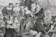 Load image into Gallery viewer, Bonifazio Veronese, after. Moses brought before Pharaoh's daughter. Engraving by Pierre Aveline. 1742.