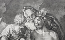Load image into Gallery viewer, Paolo Veronese, after. Pietà. Engraving by Gaspard Duchange. 1742.