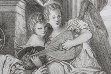 Load image into Gallery viewer, Paolo Veronese, after. The mystical marriage of St Catherine. Engraving by Frédéric Horthemels. c.1729/38.