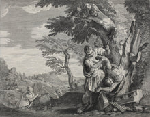Load image into Gallery viewer, Paolo Veronese, after. Apollo flaying Marsyas. Engraving by François Joullain. 1742.