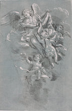 Load image into Gallery viewer, Andrea Antonio Orazi, after. Angels carrying Gideon's fleece. Engraving by Anne Claude de Caylus. 1742.