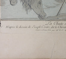 Load image into Gallery viewer, Giuseppe Cesari d'Arpino, after. The fall of Phaethon. Engraving by Anne Claude de Caylus. 1742.