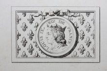 Load image into Gallery viewer, Portrait of Louis IX, Roy de France. Engraving. XVIII C.