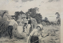 Load image into Gallery viewer, Léon Augustin Lhermitte. The Gleaners. Etching. Late XIX - early XX C.