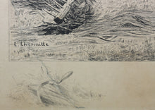 Load image into Gallery viewer, Léon Augustin Lhermitte. The Gleaners. Etching. Late XIX - early XX C.