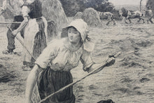 Load image into Gallery viewer, Léon Augustin Lhermitte. The Gleaners. Etching. Late XIX - early XX C.