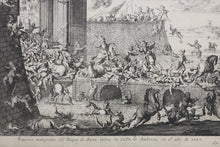 Load image into Gallery viewer, Jan Luyken, after. The French Fury in Antwerp, 1583. Etching by Gaspar Bouttats. C. 1687.