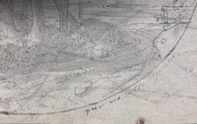 Load image into Gallery viewer, Etienne Allegrain. Italianate Landscape with Buildings. Ink and wash drawing. XVII C.