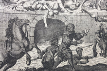 Load image into Gallery viewer, Jan Luyken, after. The French Fury in Antwerp, 1583. Etching by Gaspar Bouttats. C. 1687.