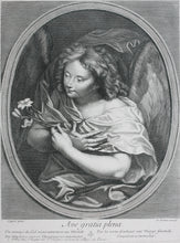 Load image into Gallery viewer, Antoine Coypel, after. Annonciation. Engraving by Jacques Jean Pasquier. Mid XVIII C.