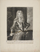 Load image into Gallery viewer, Sir Godfrey Kneller, after. Portrait of His Royal Highness George Prince of Denmark. Mezzotint by John Smith. C. 1700.