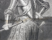Load image into Gallery viewer, Sir Godfrey Kneller, after. Portrait of His Royal Highness George Prince of Denmark. Mezzotint by John Smith. C. 1700.