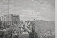 Load image into Gallery viewer, William Pars, after. A view of the Temple of Erechtheus Athens. Etching by Samuel Smith. 1789.