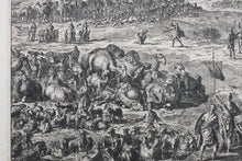Load image into Gallery viewer, Jan Luyken. Jacob meets Esau. Genesis XXXIII. Etching. First half of XVIII C.