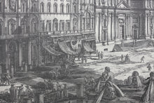 Load image into Gallery viewer, Giovanni Battista Piranesi, after. View of the Piazza Navona above the Ruins of the Circus Agonalis. Reprint. XX C.