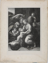Load image into Gallery viewer, Raphael, after. Gérard Edelinck, after. The Holy Family of Francis I. Lithograph by Collette & Sanson. C. 1844.