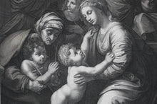 Load image into Gallery viewer, Raphael, after. Gérard Edelinck, after. The Holy Family of Francis I. Lithograph by Collette & Sanson. C. 1844.