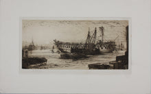 Load image into Gallery viewer, Francis Seymour Haden, after. Breaking up of the Agamemnon. Etching by Auguste Barry. 1880.