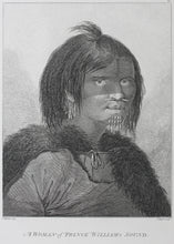 Load image into Gallery viewer, John Webber, after. A Woman of Prince William's Sound. Engraving by James Basire. 1784.