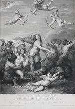 Load image into Gallery viewer, Raphael, after. The triumph of Galatea. Engraving by Joseph Théodore Richomme. 1820.