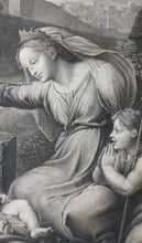 Load image into Gallery viewer, Raphael, after. André Dutertre, after. Silence of the Holy Virgin. Engraving by Jean Baptiste Louis Massard. 1803 - 1815.