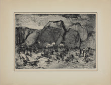Load image into Gallery viewer, Edward Powis Jones. Sisera's Defeat. Etching and aquatint. 1959.