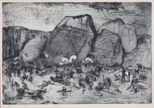 Load image into Gallery viewer, Edward Powis Jones. Sisera's Defeat. Etching and aquatint. 1959.