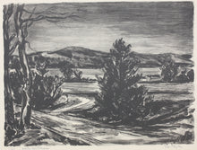 Load image into Gallery viewer, John Williams Taylor. Winter Landscape. Lithograph. 1932.