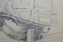 Load image into Gallery viewer, Ethel Louise Paddock. Boats in the Harbor. Pencil drawing. Mid XX C.