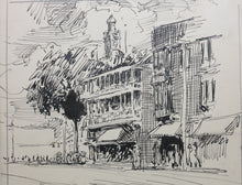 Load image into Gallery viewer, Henry Michael O'Connor. Willimantic. Ink drawing. 1914.