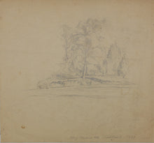 Load image into Gallery viewer, John Middleton Freeman. Stadium Rd. Charlottesville, VA. Pencil drawing. 1939.
