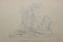 Load image into Gallery viewer, John Middleton Freeman. Stadium Rd. Charlottesville, VA. Pencil drawing. 1939.