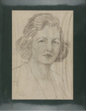 Load image into Gallery viewer, Roy Charles Gamble. Two female and one male portraits. Graphite, chalk, and pastel drawings. Mid XX C.