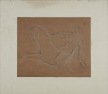 Load image into Gallery viewer, Daniel Massen, attributed to. Rider. Graphite and pastel drawing. Likely 1920s-1930s.