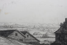 Load image into Gallery viewer, Ulysses Ricci, attributed to. American Landscape. Graphite drawing. XX C.