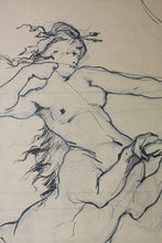 Load image into Gallery viewer, Centauress. Ink, pen, and graphite drawing. XIX-XX C.
