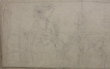 Load image into Gallery viewer, American Impressionism. At the Resort. Boys, girls and mothers enjoying leisure time at a resort. Sketches for murals. Watercolor and graphite. Early XX C.