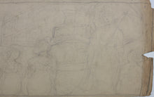 Load image into Gallery viewer, American Impressionism. At the Resort. Boys, girls and mothers enjoying leisure time at a resort. Sketches for murals. Watercolor and graphite. Early XX C.