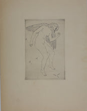 Load image into Gallery viewer, Ornulf Bast. The Bird Woman. Drypoint. 1947.